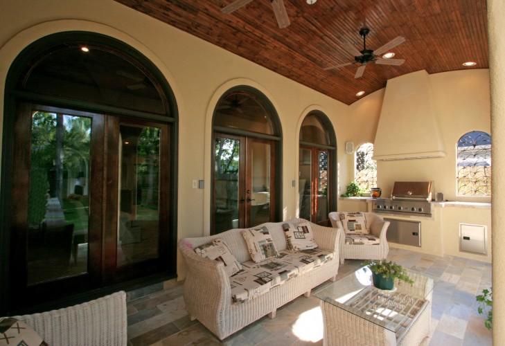 Bellaire Showcase Home 2007 by Houston area home builders Watermark Builders patio 1